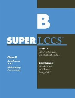 SUPERLCCS: Class B: Subclasses B-BJ: Philosophy, Psychology