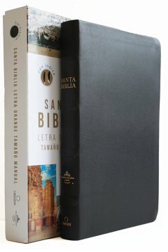 Biblia Reina Valera 1960 Letra Grande. Piel Premier Negro, Índice, Tamaño Manual / Spanish Bible Rvr 1960 Handy Size, Large Print, Index Tabs, Bonded Leather - Reina Valera Revisada 1960