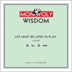 Monopoly Wisdom 2024 Wall Calendar: Life Must Be Lived as Play - Hasbro