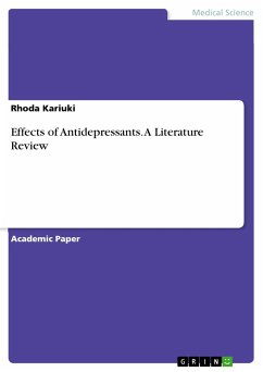 Effects of Antidepressants. A Literature Review (eBook, PDF)