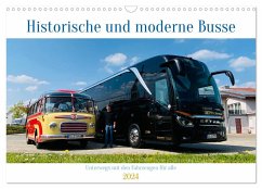 Historische und moderne Busse (Wandkalender 2024 DIN A3 quer), CALVENDO Monatskalender