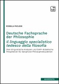 Deutsche Fachsprache der Philosophie   Il linguaggio specialistico tedesco della filosofia (eBook, PDF)