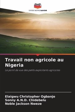 Travail non agricole au Nigeria - Ogbanje, Elaigwu Christopher;Chidebelu, Sonny A.N.D.;Nweze, Noble Jackson