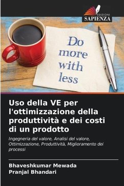 Uso della VE per l'ottimizzazione della produttività e dei costi di un prodotto - Mewada, Bhaveshkumar;Bhandari, Pranjal