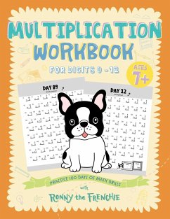 Multiplication Workbook for Digits 0 - 12 - Ronny the Frenchie