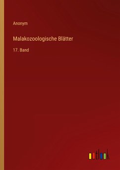 Malakozoologische Blätter - Anonym