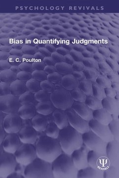 Cover Bias in Quantifying Judgments (eBook, PDF)