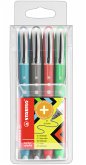 Tintenroller - STABILO worker+ colorful - medium - 4er Pack - grün, rot, blau, schwarz Tintenroller - STABILO worker+ colorful - medium - 4er Pack - grün, rot, blau, schwarz