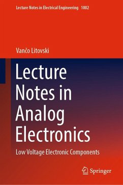 Lecture Notes in Analog Electronics (eBook, PDF) - Litovski, Vanco