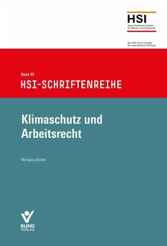 Klimaschutz und Arbeitsrecht - Däubler, Wolfgang