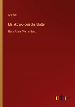 Malakozoologische Blätter - Anonym