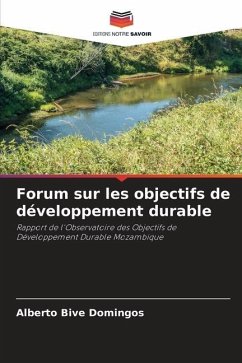 Forum sur les objectifs de développement durable - Domingos, Alberto Bive