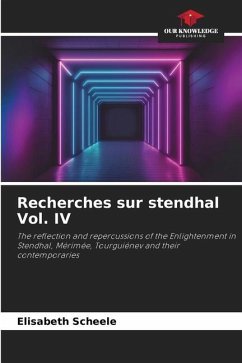 Recherches sur stendhal Vol. IV - Scheele, Elisabeth