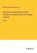 Grammaire des grammaires; Analyse... - Bild 1