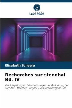 Cover Recherches sur stendhal Bd. IV