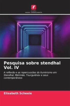 Pesquisa sobre stendhal Vol. IV - Scheele, Elisabeth