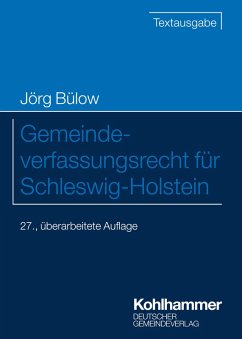 Cover Gemeindeverfassungsrecht für Schleswig-Holstein (eBook, PDF)