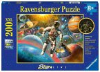 Ravensburger 13612 - Star LIne, Ausflug ins All, Puzzle, 200 Teile, XXL Format (Restauflage)