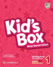 Kid's Box New Generation Level 1 Activity Book with Home Booklet and Digital Pack English for Spanish Speakers - Nixon, Caroline; Tomlinson, Michael