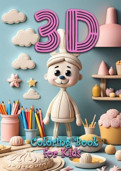 Cover 3D Coloring Book for Kids age 4 up   Activity Book for Kids