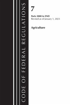 Cover Code of Federal Regulations, Title 07 Agriculture 2000-End, Revised as of January 1, 2022
