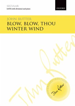 Blow blow Thou Winter Wind for mixed chorus and piano score