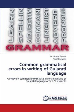 Common grammatical errors in writing of Gujarati language