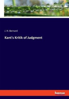 Kant's Kritik of Judgment