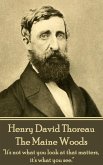 Henry David Thoreau - The Maine Woods: &quote;The mass of men lead lives of quiet desperation.&quote;