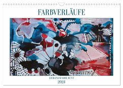 Farbverläufe Lieblingsfarbe Bunt (Wandkalender 2024 DIN A3 quer), CALVENDO Monatskalender - Weiß SW, Susanne