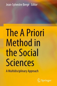The A Priori Method in the Social Sciences