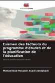 Examen des facteurs du programme d'études et de la planification de l'éducation Examen des facteurs du programme d'études et de la planification de l'éducation