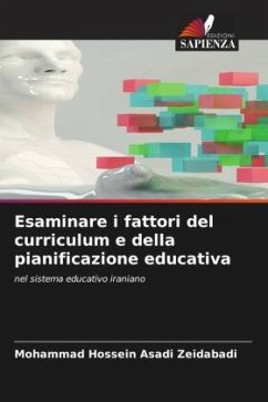 Cover Esaminare i fattori del curriculum e della pianificazione educativa