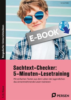 Sachtext-Checker: 5-Minuten-Lesetraining (eBook, PDF) - Halen, Liv van