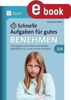 Cover Schnelle Aufgaben für gutes Benehmen 5-6 (eBook, PDF)
