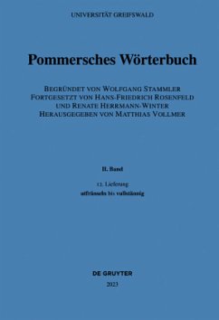 utfränseln bis vullstännig / Pommersches Wörterbuch Band II, 12. Lieferung