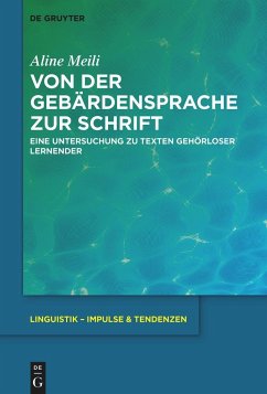 Cover Von der Gebärdensprache zur Schrift