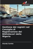 Gestione dei registri nel Consiglio di Registrazione dei Bibliotecari della Nigeria