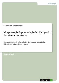 Morphologisch-phonologische Kategorien der Genuszuweisung