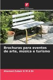 Brochuras para eventos de arte, música e turismo
