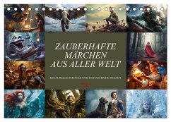 Zauberhafte Märchen aus aller Welt (Tischkalender 2024 DIN A5 quer), CALVENDO Monatskalender - Meutzner, Dirk