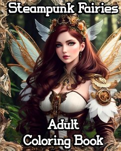 Steampunk Fairies Adult Coloring Book - Caleb, Sophia