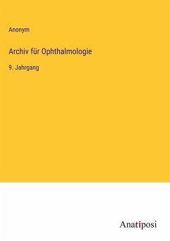 Cover Archiv für Ophthalmologie