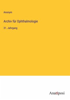 Cover Archiv für Ophthalmologie