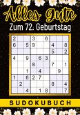 72 Geburtstag Geschenk   Alles Gute zum 72. Geburtstag - Sudoku