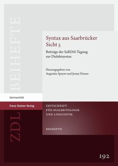Syntax aus Saarbrücker Sicht 5 (eBook, PDF)