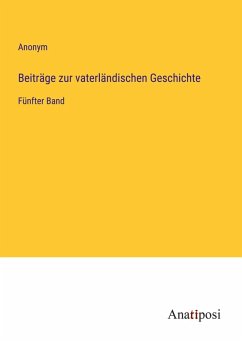 Cover Beiträge zur vaterländischen Geschichte