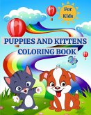 Puppies and Kittens Coloring Book for Kids