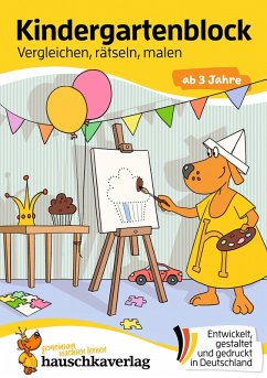 Kindergartenblock ab 3 Jahre - Vergleichen, rätseln und malen (eBook, PDF) - Maier, Ulrike