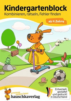 Kindergartenblock ab 4 Jahre - Kombinieren, rätseln, Fehler finden (eBook, PDF) - Maier, Ulrike